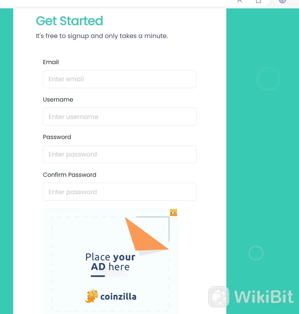 Fill in the required personal information