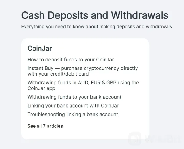 Deposits & Withdrawals