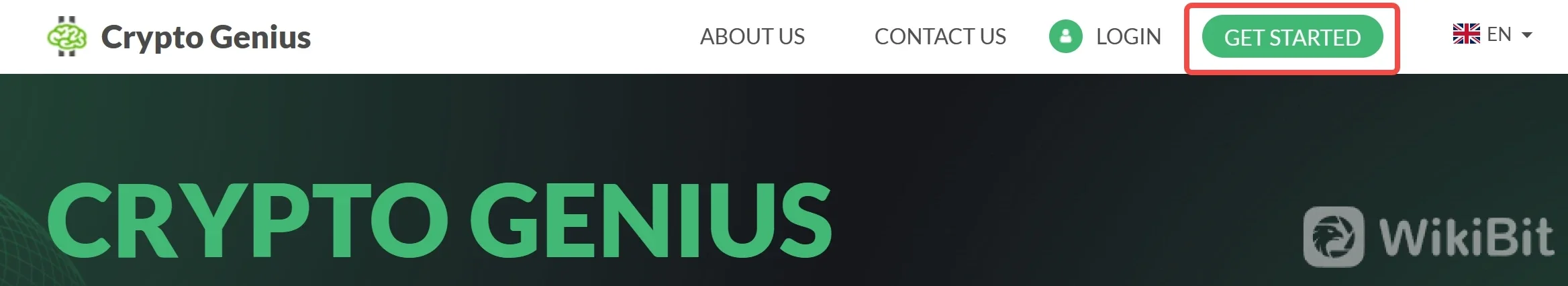 click the 'GET STARTED' button