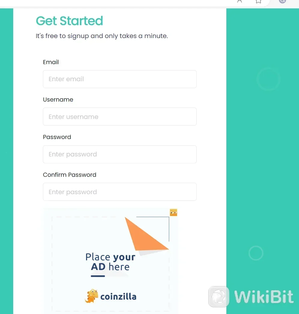 Fill in the required personal information
