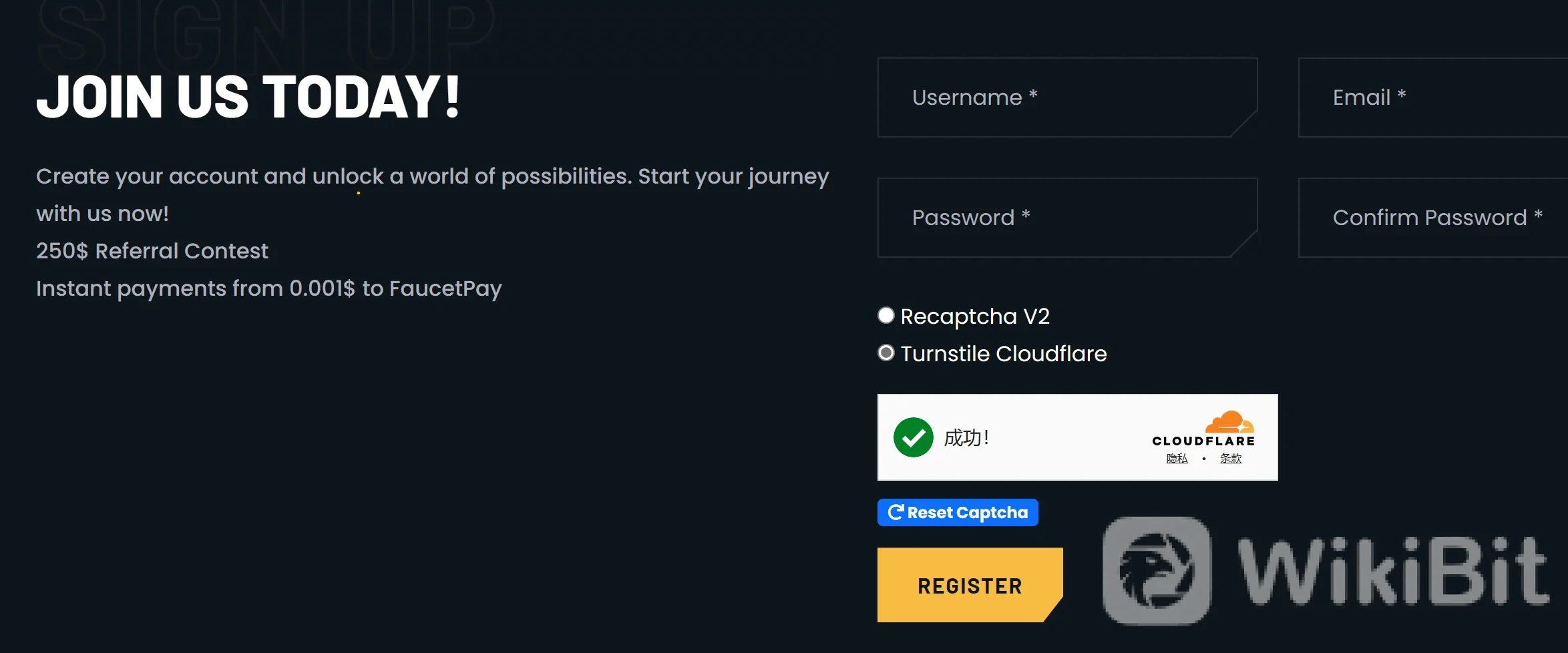 Fill in the required personal information