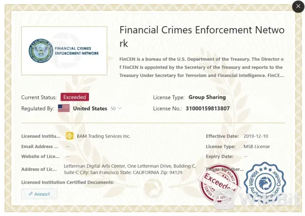 licencia FinCEN superada