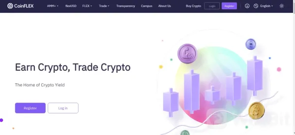 CoinFLEXのホームページ