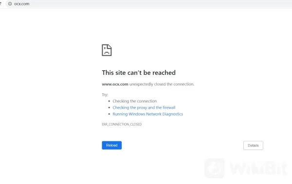 Недоступный веб-сайт