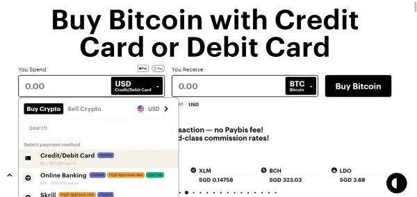 bumili ng bitcoin gamit ang credit card o debit card