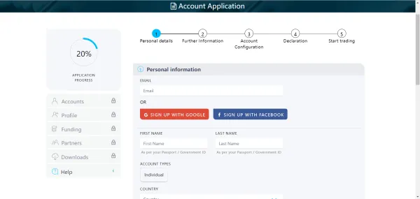 Cách mở tài khoản