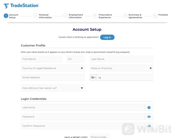 fill in required info