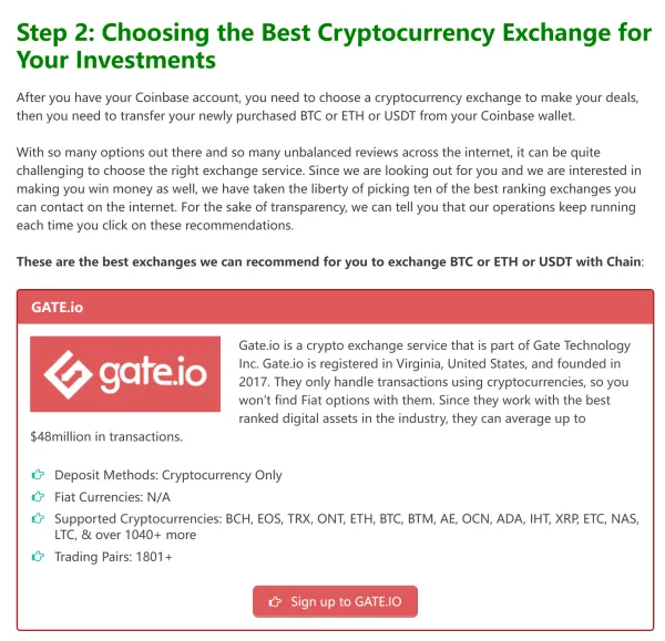 Exchanges to buy it