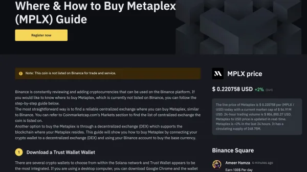Exchanges to Buy Metaplex(MPLX)