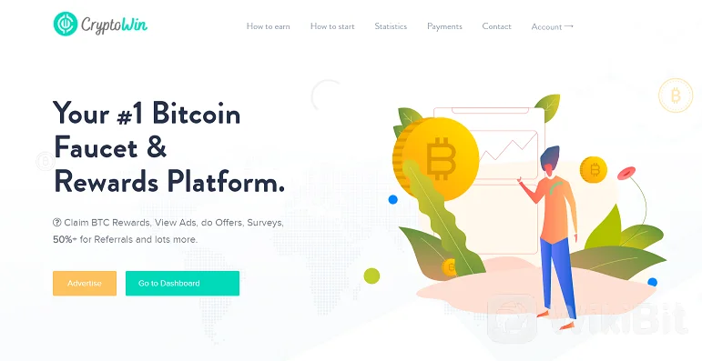 Página inicial do CryptoWin