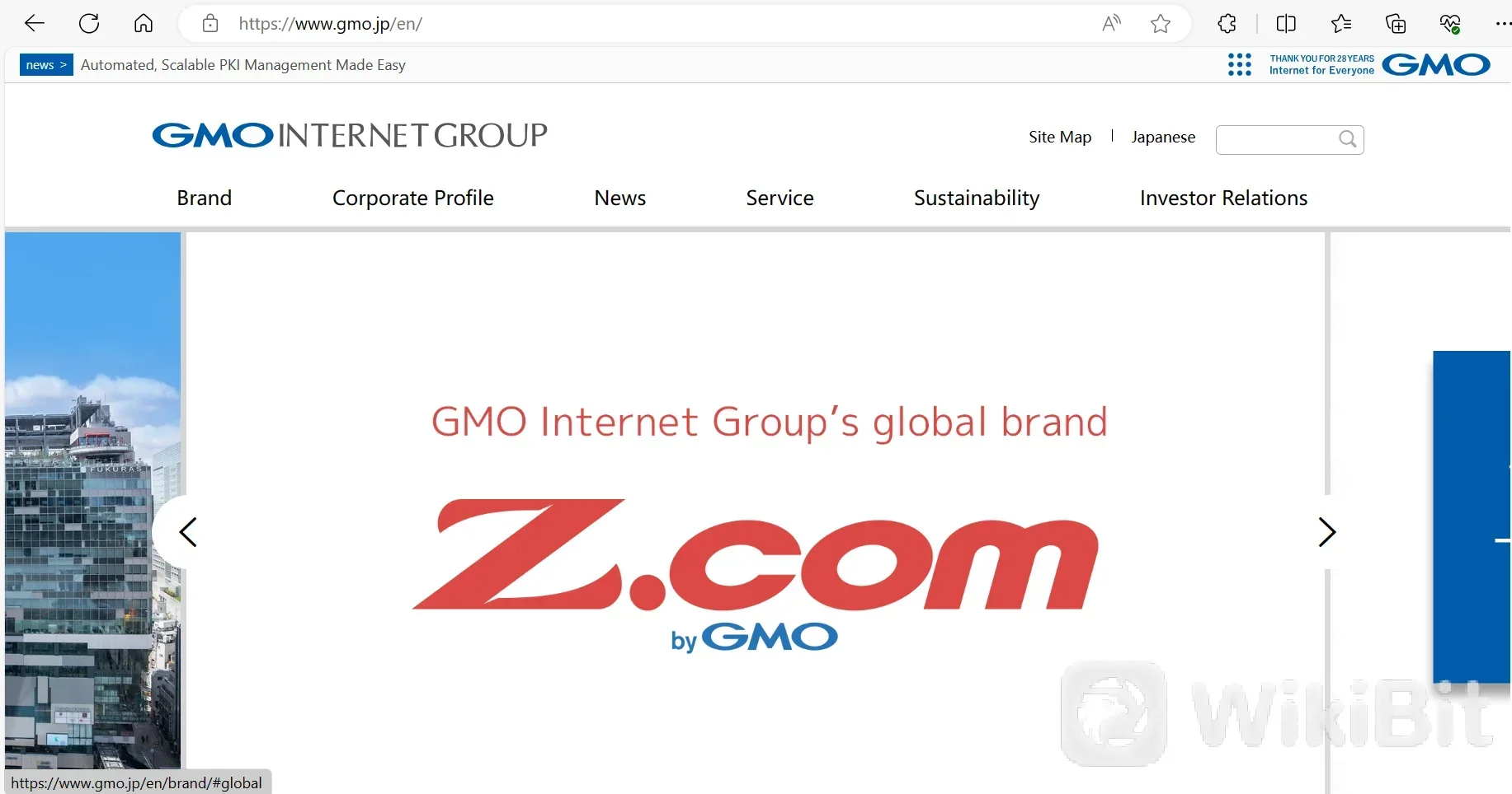 Overview of GMO Internet Group