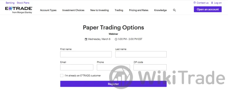 ETRADE Paper Trading