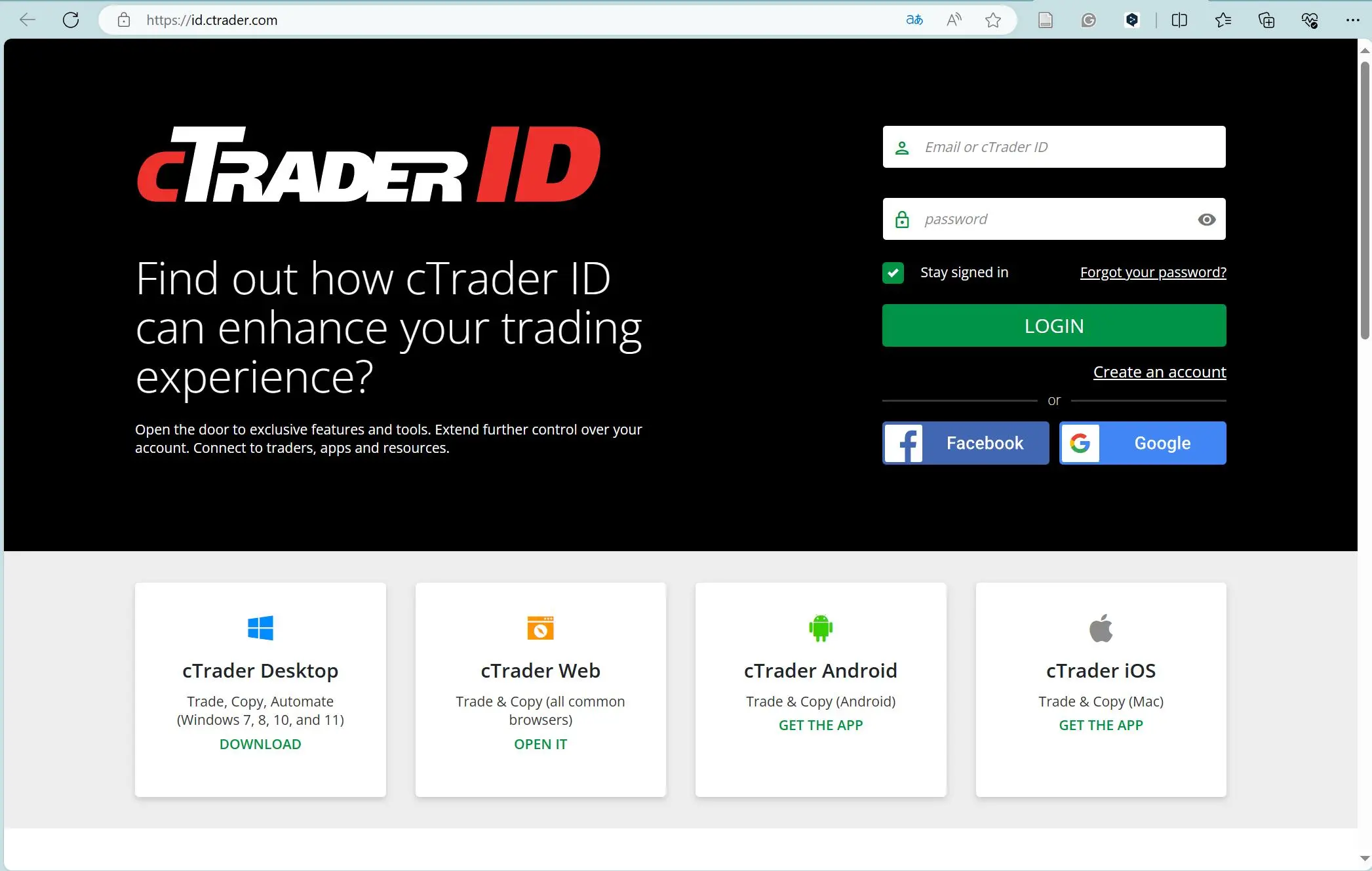 cTrader cTrader