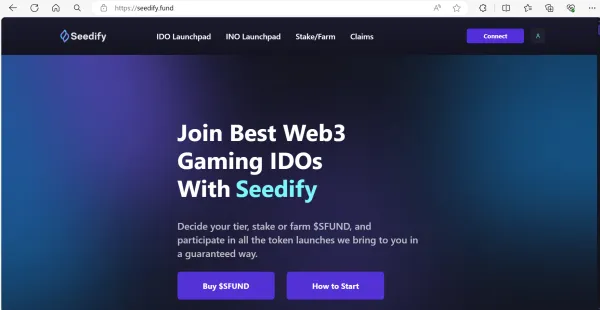 Seedify.fund (SFUND)'s homepage