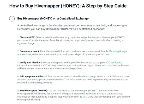 Bursa untuk Membeli Hivemapper(Honey)