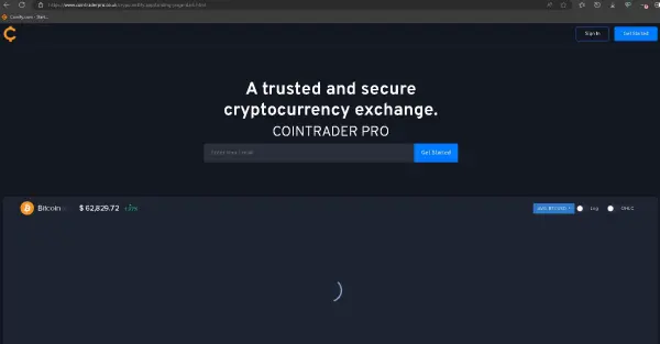 COINTRADER PRO's homepage