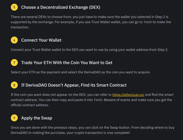 Intercambios para comprar DDX(DerivaDEX)