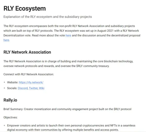 Rally (RLY)の仕組みは？