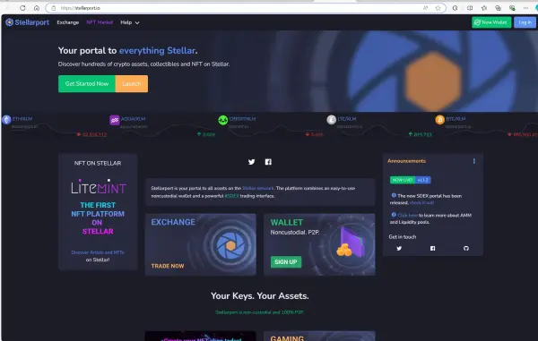 Stellarport's homepage