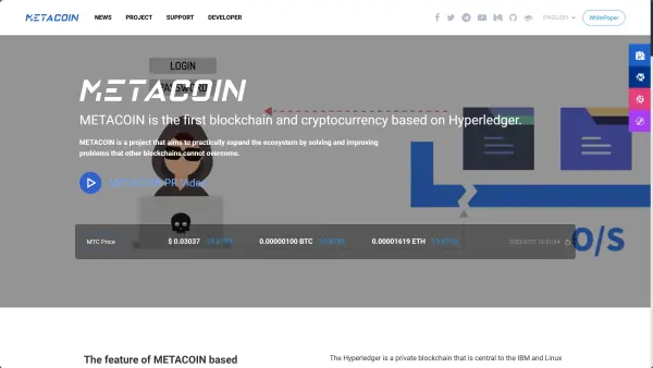 Metacoin(梅塔币) 概述