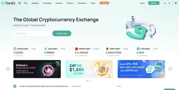 Overview of CoinEx