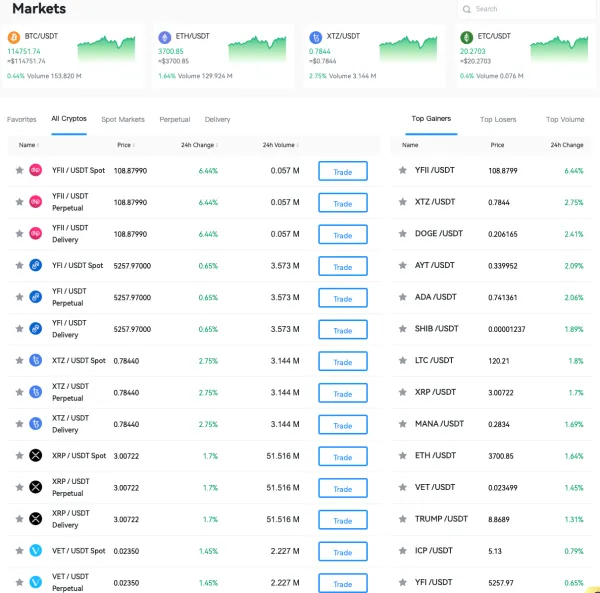 Cryptocurrency Pairs and Trading Options