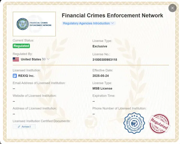 Regulado pela FinCEN