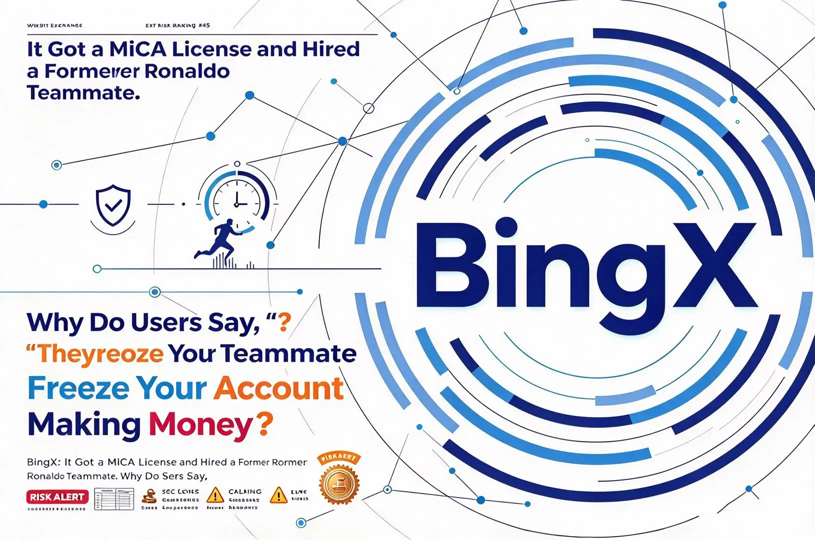WikiBit Exchange Exit Risk Ranking #45 — BingX: It Got a MiCA License and Hired a Former Ronaldo Teammate. Why Do Users Say, “They Freeze Your Account When You Start Making Money”?